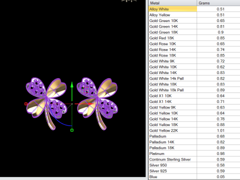 2 Earrings Lucky Clover 3DM STL 3D Print Model