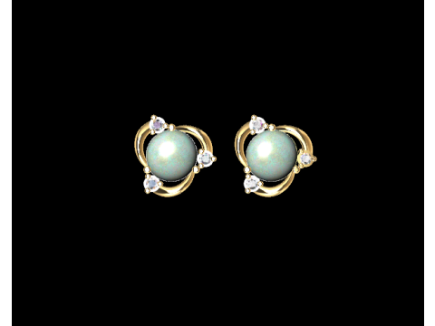 2 Earrings Lucky Clover 3DM STL 3D Print Model