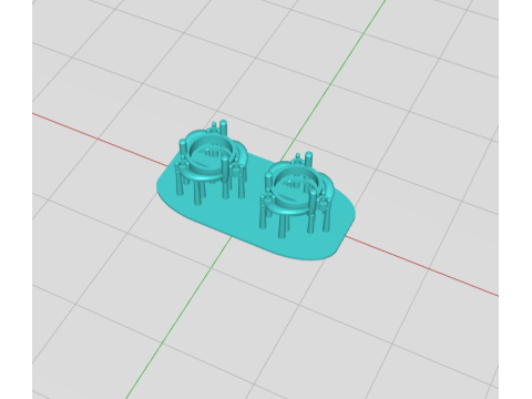 2 Earrings Lucky Clover 3DM STL 3D Print Model