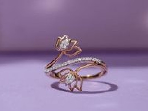 Elegant Floral Open Wrap Ring 3DM STL 3D Print Model