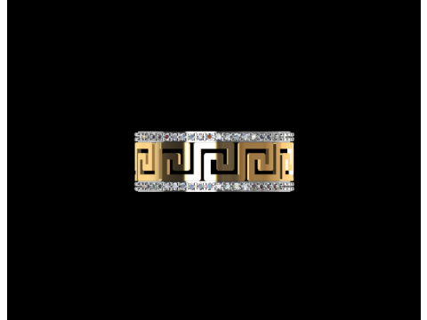 Greek Key Eternity Band STL 3DM Files 3D 打印模型