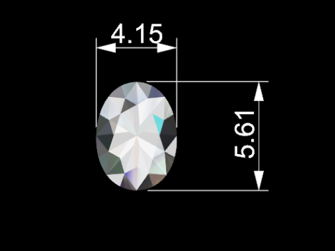 Filigree Oval Gemstone Ring 3D 打印模型