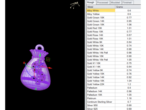 Money Bag Pendant Modello di stampa 3D