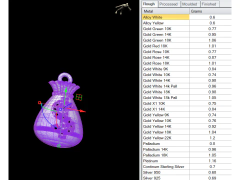Money Bag Pendant 3D Print Model