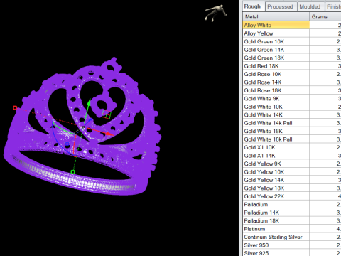 Princess Crown Heart Ring 3D 프린트 모델