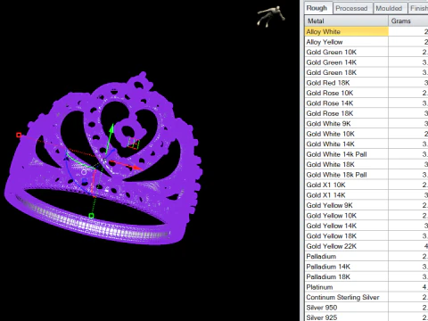 Princess Crown Heart Ring 3D Print Model