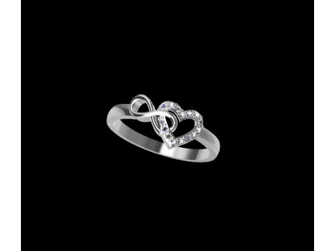 Infinity Heart Ring 3D प्रिंट मॉडल