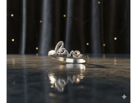 Love Word Ring 3D 打印模型