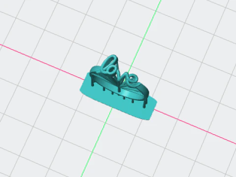 Love Word Ring 3D Print Model