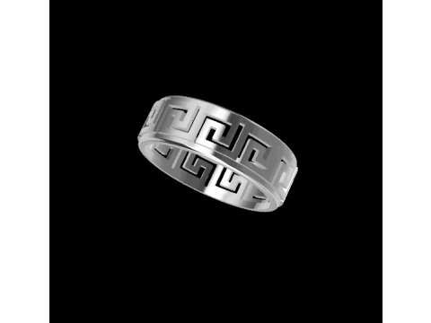 Greek Pattern Ring 3D Print Model