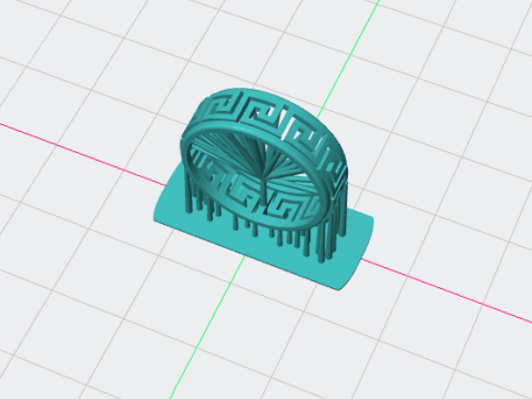 Greek Pattern Ring 3D Print Model
