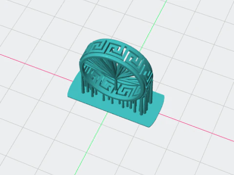 Greek Pattern Ring 3D Print Model