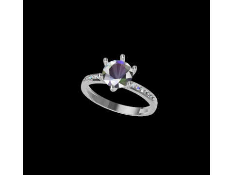 Eternal Shine Ring 3D Print Model
