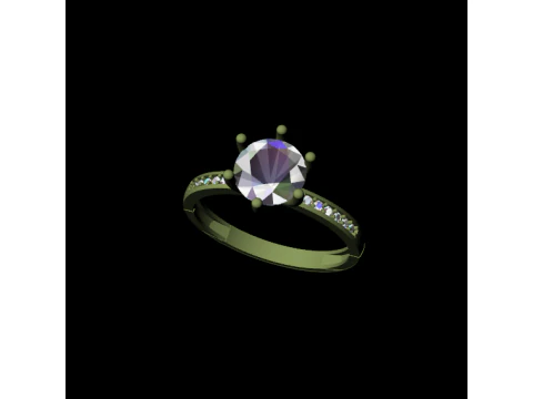 Eternal Shine Ring 3D Print Model
