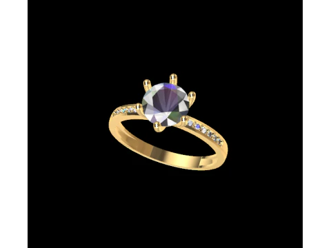 Eternal Shine Ring 3D Print Model