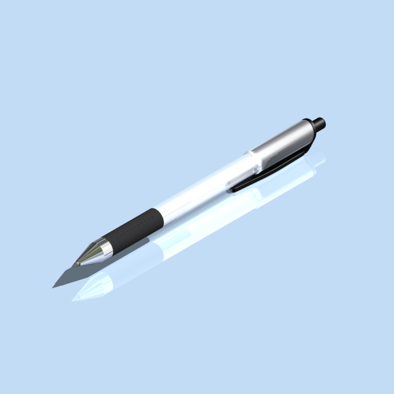 Ballpoint Pen CAD 3D Модель .c4d .max .obj .3ds .fbx .stl .blend 