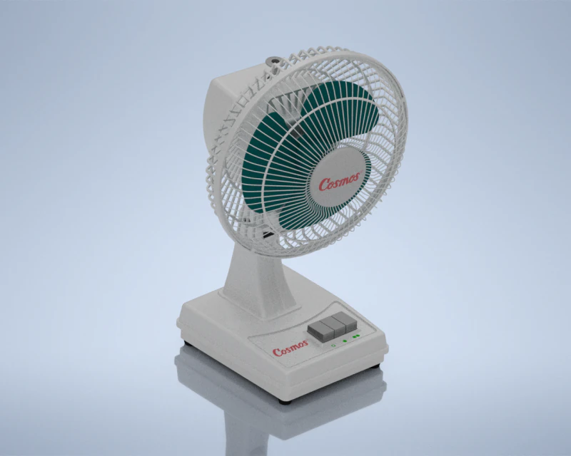 Cosmos Fan 3D Model .c4d .max .obj .3ds .fbx .stl .blend 