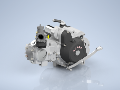 Honda C100 Engine Modelo 3D