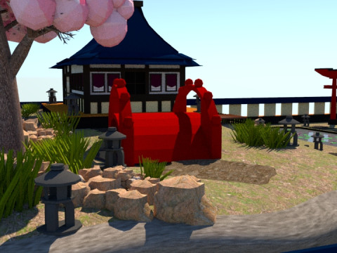 Japanes Garden 3D 模型