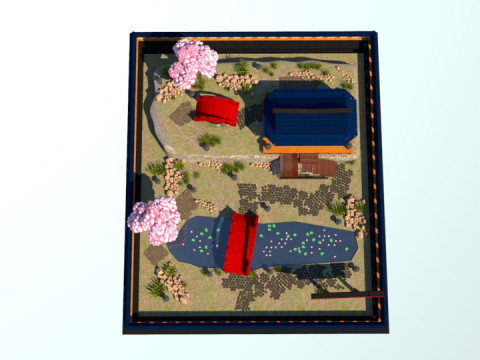Japanes Garden 3D 模型