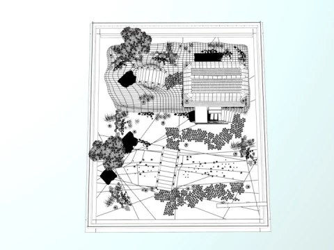 Japanes Garden 3D Model