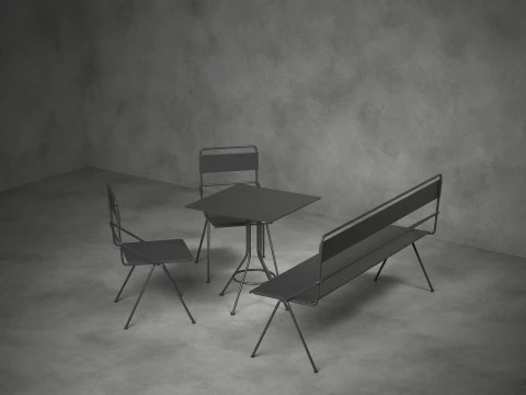 야외 세트 1 3D 모델