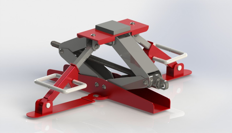 JECK SCREW 3D Model .c4d .max .obj .3ds .fbx .stl .blend 