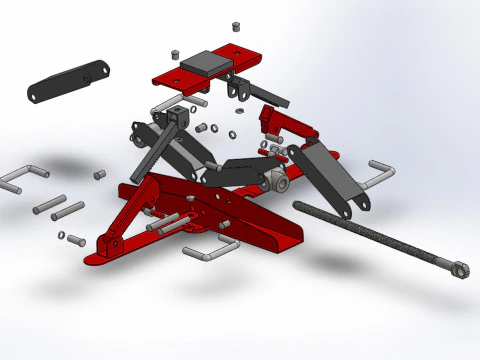 JECK SCREW 3D Model