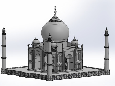 TAJ HAHAL 3D Model