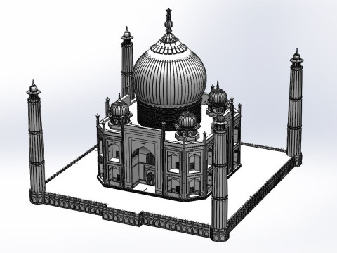 TAJ HAHAL 3D Model