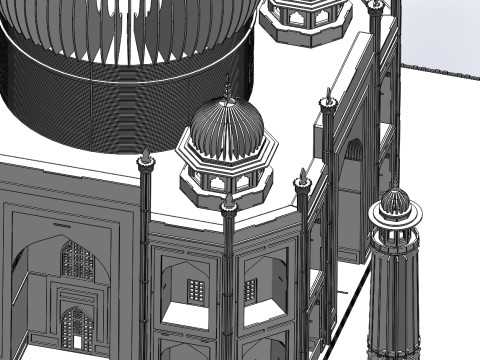 TAJ HAHAL 3D Model