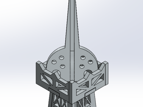 3D EIFFEL TOWER IN SHEET METAL DESIGN 3Dモデル