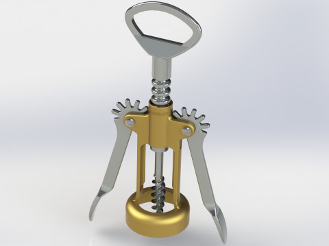 Corkscrew - Cork puller Design 3D Model