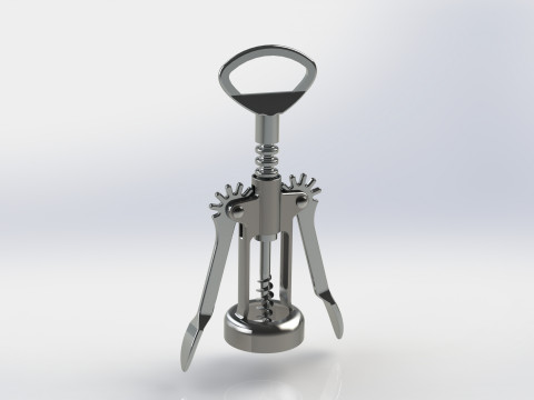 Corkscrew - Cork puller Design 3D Model