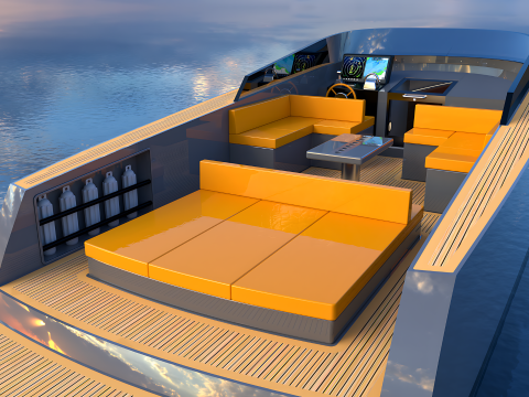 VanDutch 40 Yacht 3D 모델