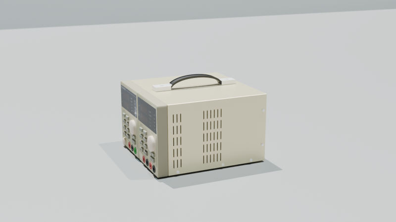 Laboratory power supply 3D Model .c4d .max .obj .3ds .fbx .stl .blend 