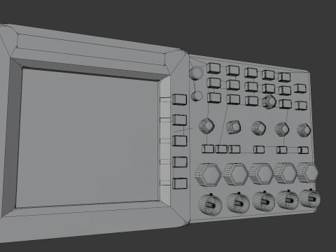 Oscilloscope 3D Model
