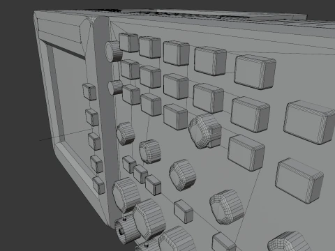 Oscilloscope 3D Model