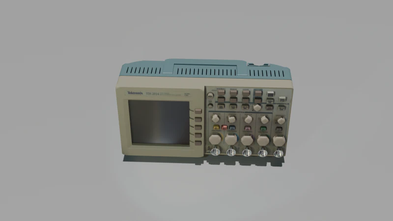 Oscilloscope 3D Model .c4d .max .obj .3ds .fbx .stl .blend