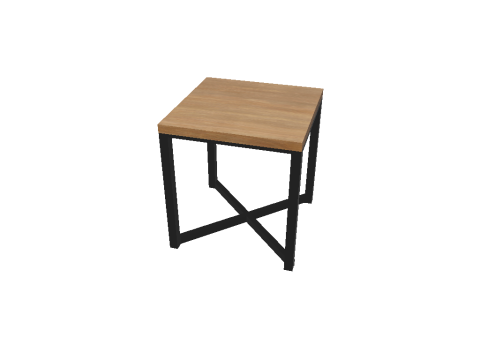 Table and Stool Minimalist Furniture Set LOFT STYLE 3D मॉडल