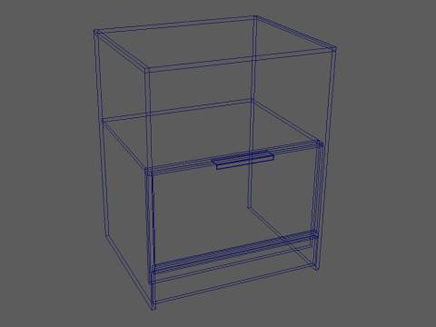 Modern Nightstand 3D Model