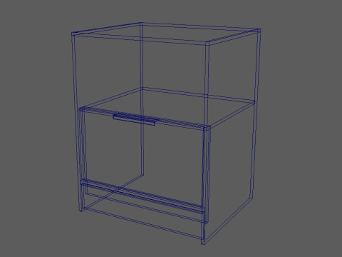Modern Nightstand 3D Model