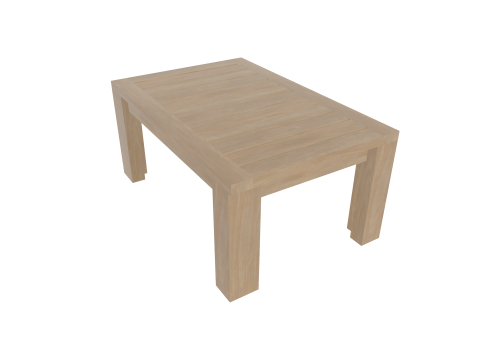 Minimalist Wooden Coffee Table 3D मॉडल