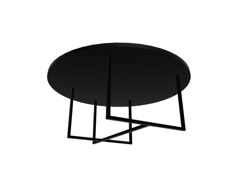 Minimalist Round Wooden Table 3D 模型