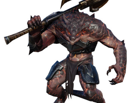 Creature Boss monster humanoid Mutant alien 3D 모델