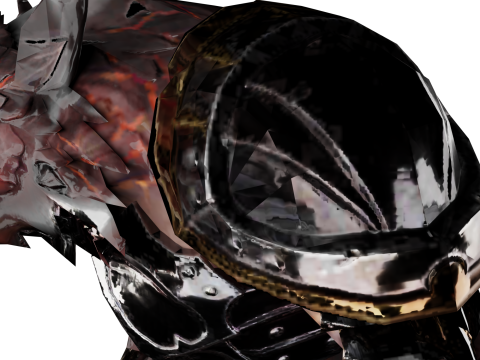 Creature Boss monster humanoid Mutant alien 3D Model