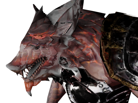 Creature Boss monster humanoid Mutant alien 3D Model