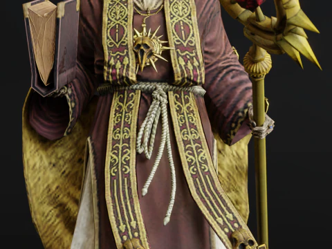 Laag poly Ghost-zombiekarakter 3D Model