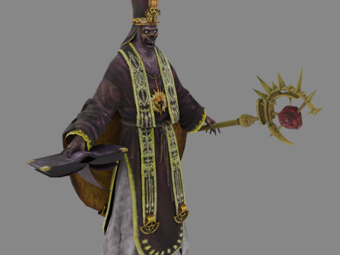 Laag poly Ghost-zombiekarakter 3D Model