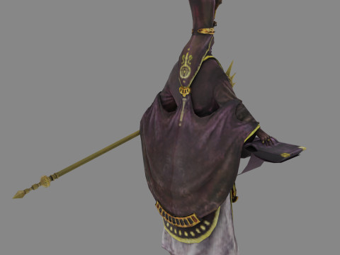 Low poly Ghost zombie character 3D मॉडल